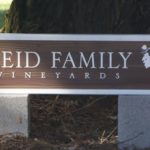 reid family vineyards sign